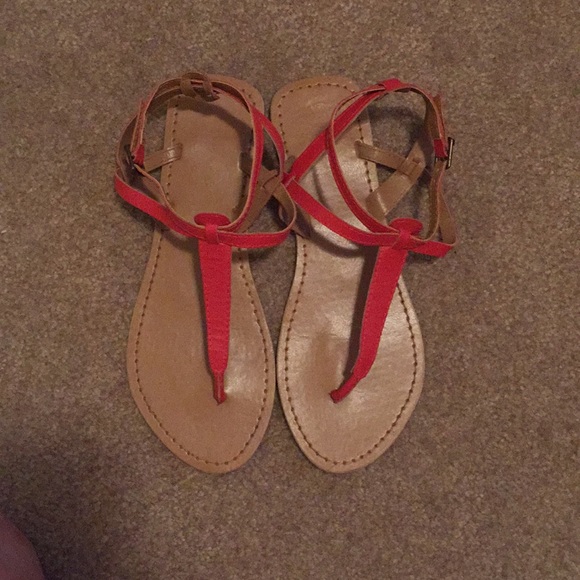 Red Gladiator Sandals - Picture 3 of 3